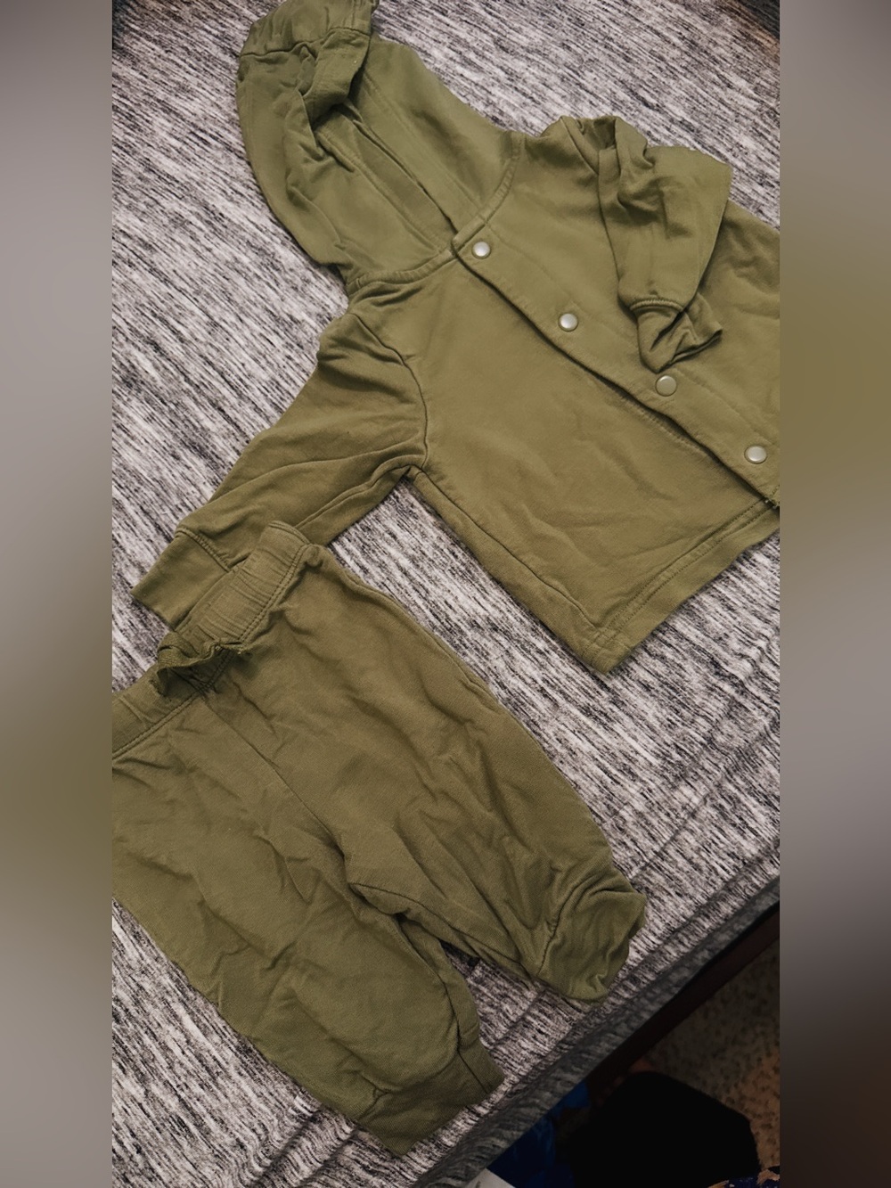 NWOT Carter's Olive Green Hooded Jacket & Pants Set